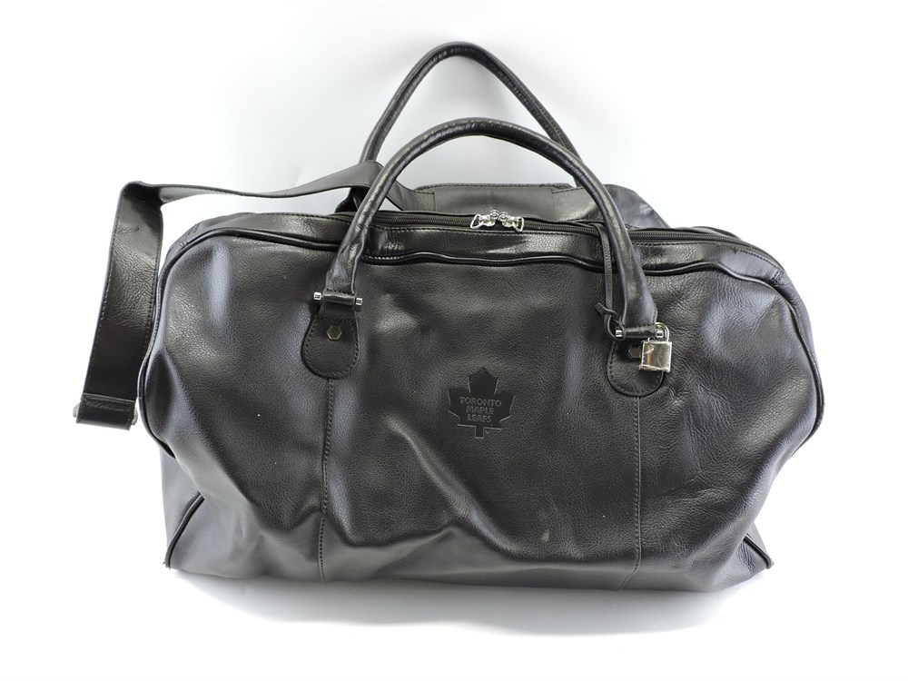 Police Auctions Canada - Toronto Maple Leafs Genuine Leather Duffle Bag (215694L)