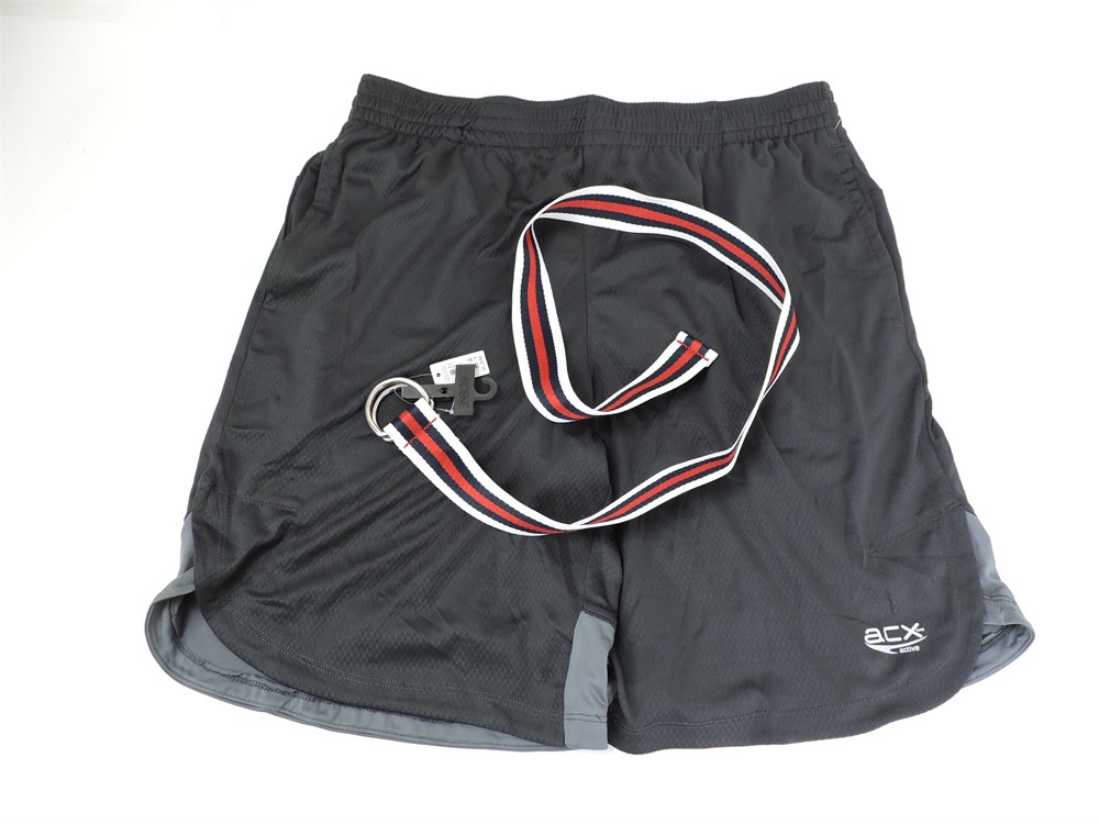 Police Auctions Canada - Men's ACX Active Shorts and Ardene Belt (207041L)