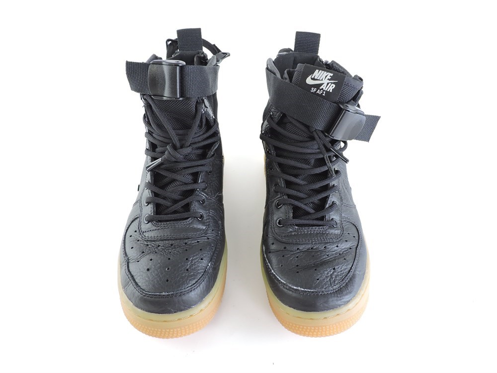 Police Auctions Canada - Kids' Nike SF Air Force 1 Mid Black Gum ...