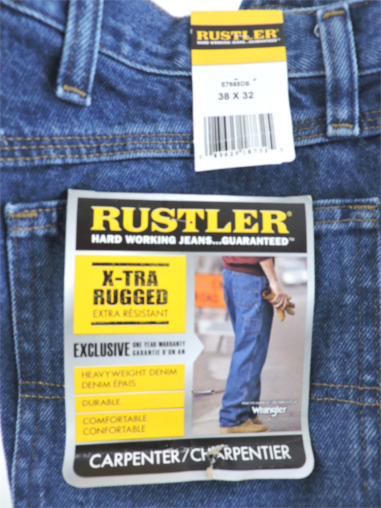 Police Auctions Canada - Men's Rustler Denim Jeans, Size 38