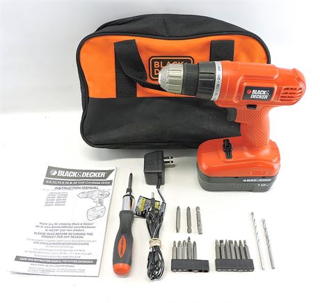 Police Auctions Canada - Black & Decker GC1800 Cordless 18V Drill