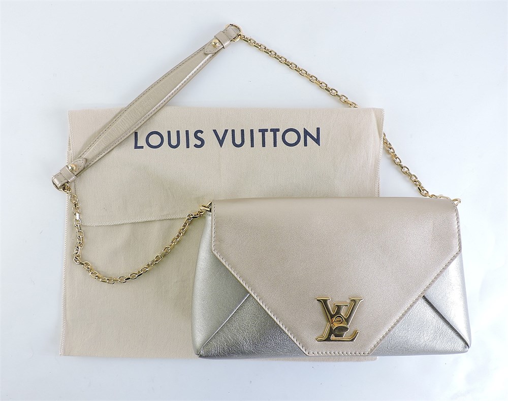Louis Vuitton Metallic Two Tone Leather Love Note Bag Louis Vuitton