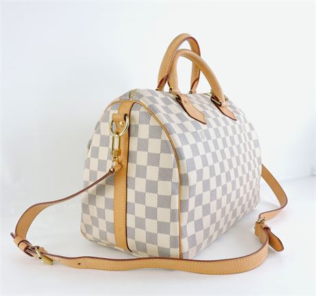 Police Auctions Canada - Louis Vuitton Damier Azur Speedy Bandoulière 30  Handbag (220687L)