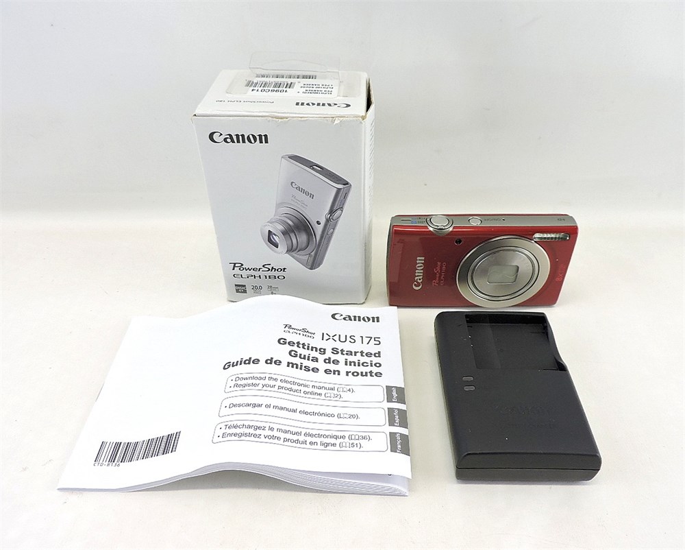 Camara Digital Canon Powershot Elph 180 20mpx 8x Zoom Red