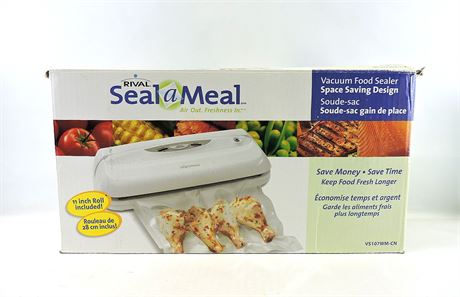 Police Auctions Canada - Rival VS107WM-CN Seal a Meal Vacuum Food Sealer  (229366H)