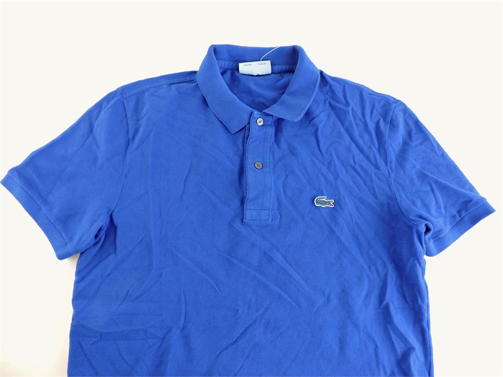 Police Auctions Canada - Men's Lacoste Blue Polo Shirt - Size 4 (230222L)