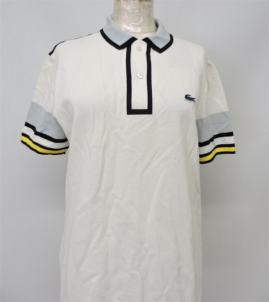 Police Auctions Canada - Men's Lacoste Cream Polo Shirt - Size M (229904L)